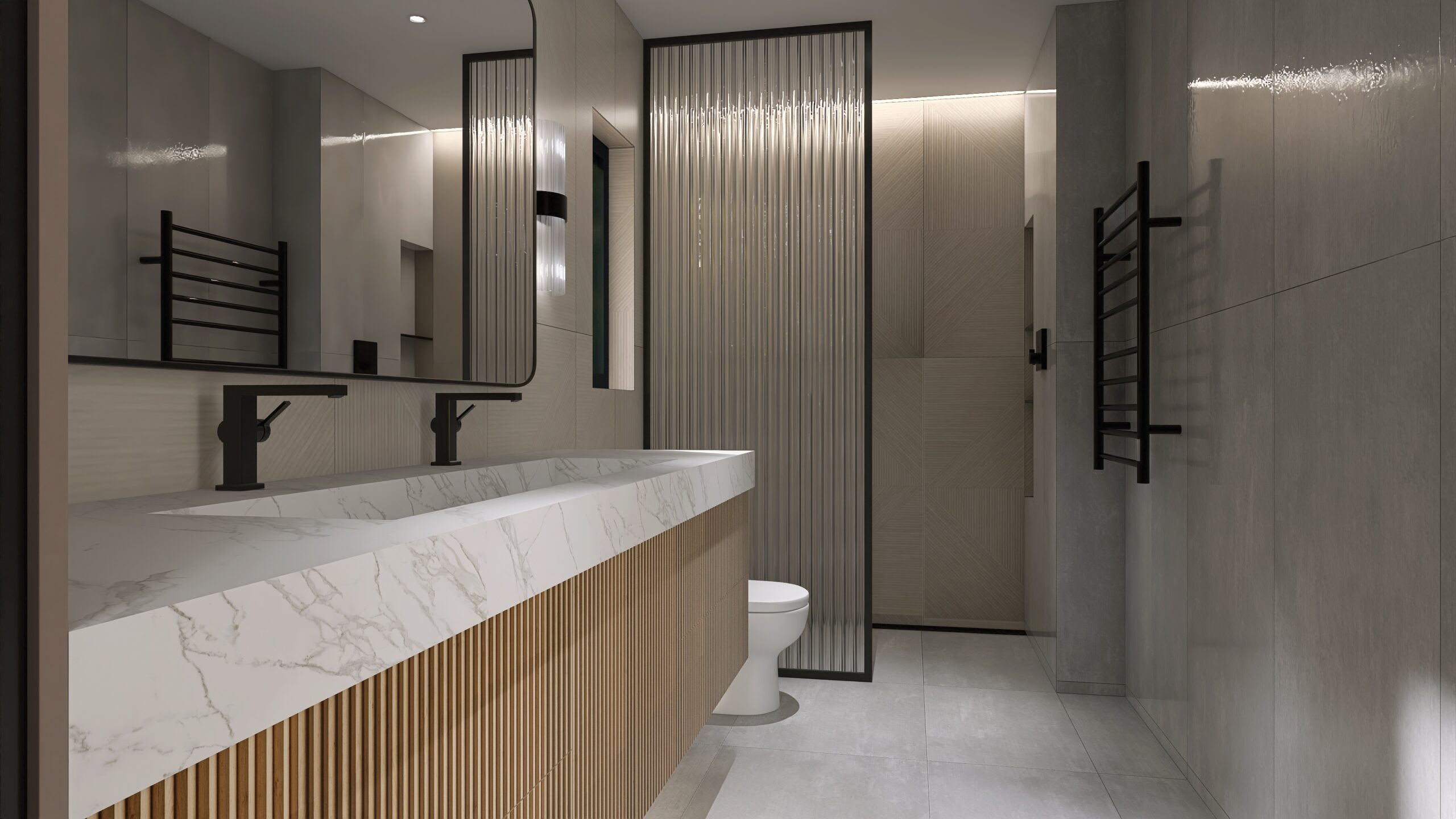 Luxury Master Bathroom — freestanding tub