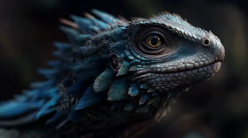 Iguana Geode — Midjourney AI by @rimaikids